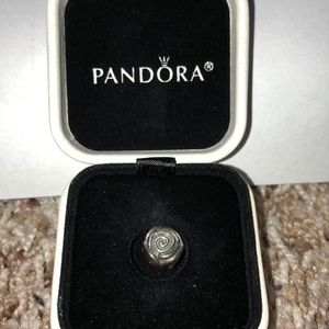 2 brand new rose pandora charms